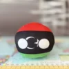 Libya Countryball plushie, side view