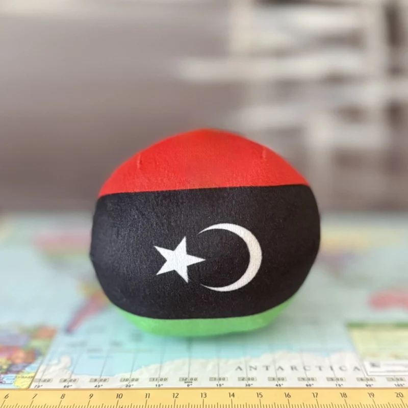 Libya Countryball plushie, back view