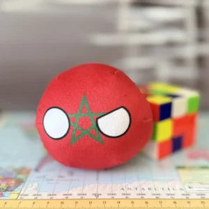 Morocco Countryball plushie, front view