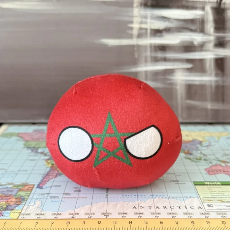 13-Morocco-4-inch-2 V2 Morocco Countryball plushie, side view