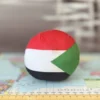 Sudan Countryball plushie, back view