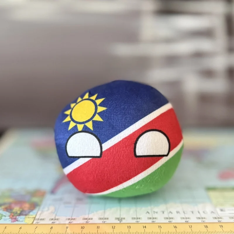 Namibia Countryball plushie, side view