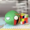 14-Zambia-4-inch-1 V2 Zambia Countryball plushie, front view