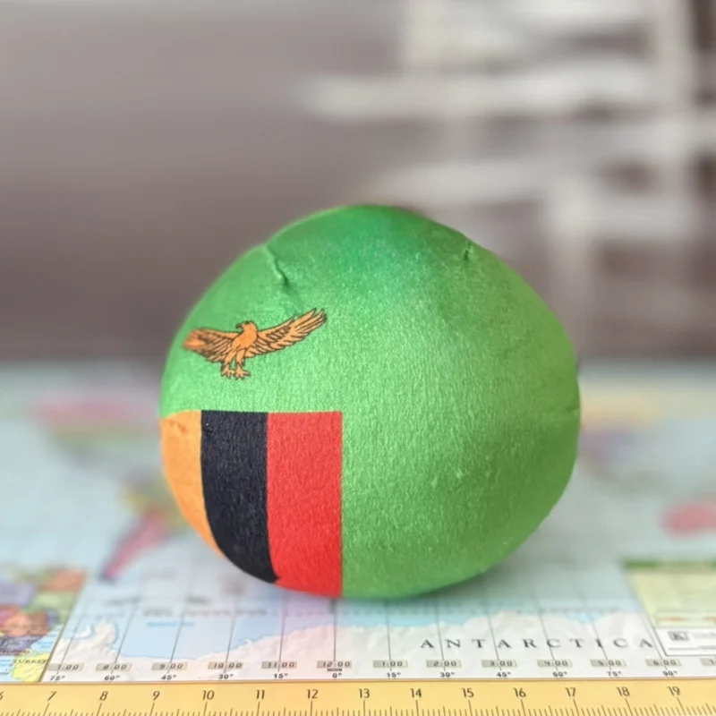 14-Zambia-4-inch-3 V2 Zambia Countryball plushie, back view