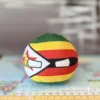 Zimbabwe Countryball plushie, side view