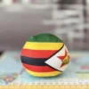 Zimbabwe Countryball plushie, back view