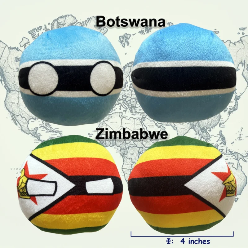 6PC: Namibia, Botswana, Zimbabwe, Mozambique, Zambia, Malawi, arranged product view