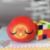 15-Kyrgyzstan-4-inch-1 V2 Kyrgyzstan Countryball plushie, front view