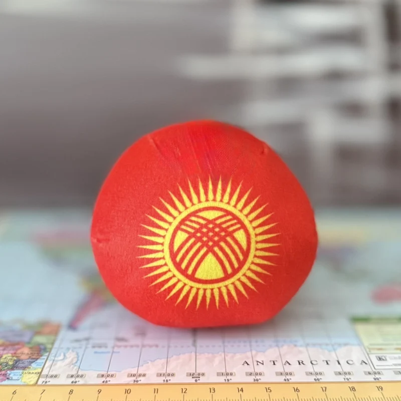 15-Kyrgyzstan-4-inch-3 V2 Kyrgyzstan Countryball plushie, back view
