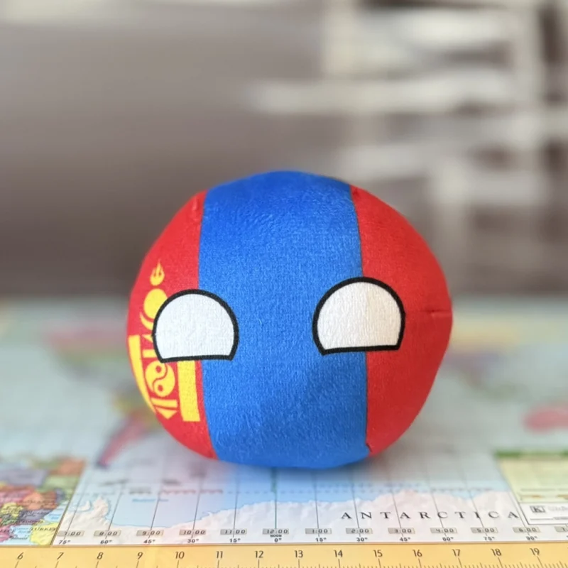 Mongolia Countryball plushie, side view