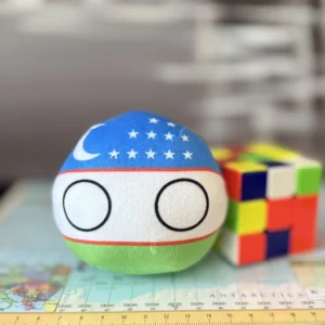 Uzbekistan Countryball plushie, front view