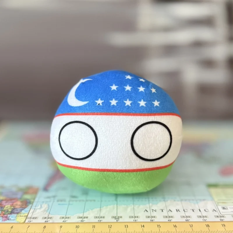 Uzbekistan Countryball plushie, side view