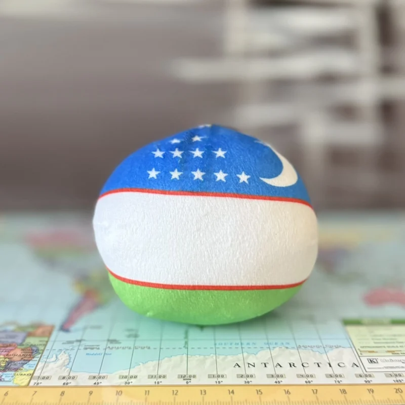 Uzbekistan Countryball plushie, back view
