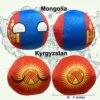 6PC: Mongolia, Belize, Uzbekistan, Turkmenistan, Kyrgyzstan, Tajikistan, arranged product view
