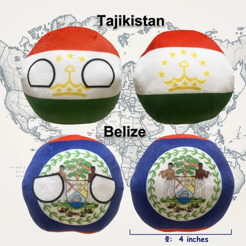 6PC: Mongolia, Belize, Uzbekistan, Turkmenistan, Kyrgyzstan, Tajikistan, alternate group view