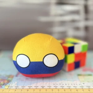Colombia Countryball plushie, front view