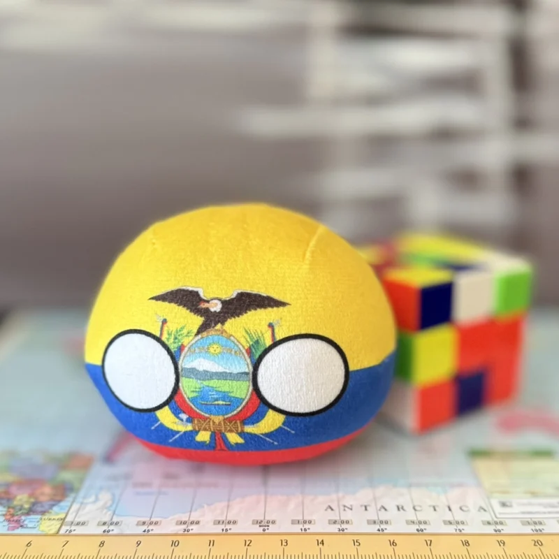 Ecuador Countryball plushie, front view