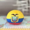 Ecuador Countryball plushie, back view