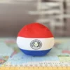 16-Paraguay-4-inch-3 V2 Paraguay Countryball plushie, back view