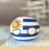 Uruguay Countryball plushie, side view