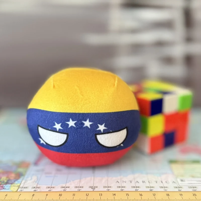 16-Venezuela-4-inch-1 V2 Venezuela Countryball plushie, front view