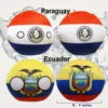 6PC: Colombia, Venezuela, Paraguay, Ecuador, Peru, Uruguay, arranged product view