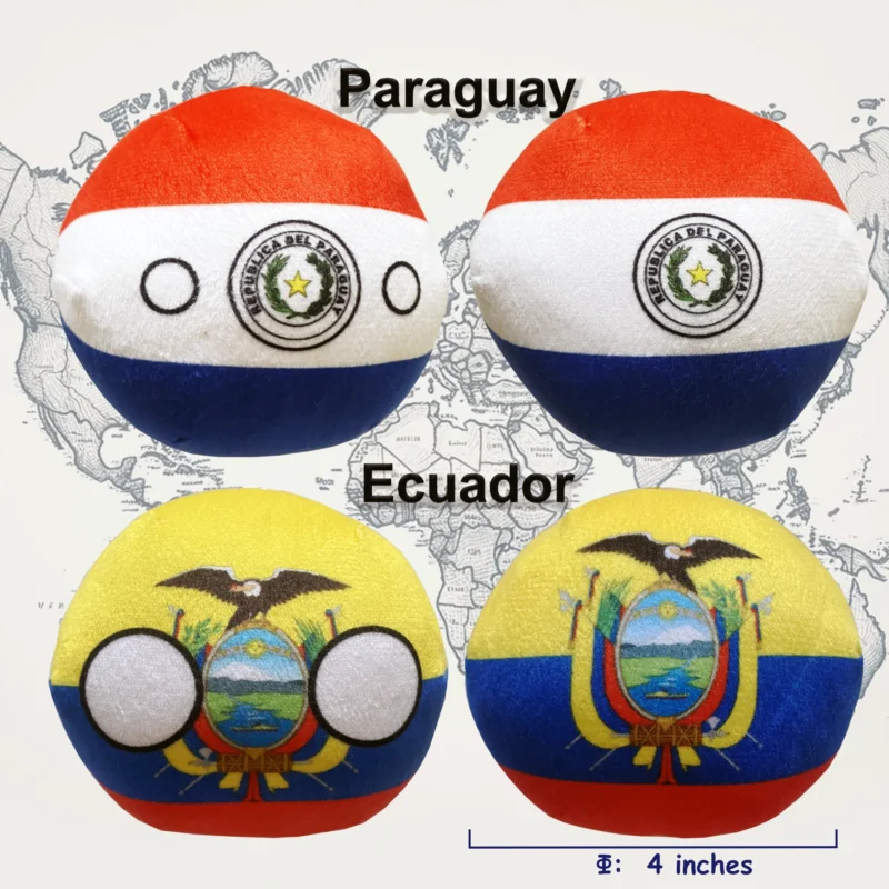 6PC: Colombia, Venezuela, Paraguay, Ecuador, Peru, Uruguay, arranged product view