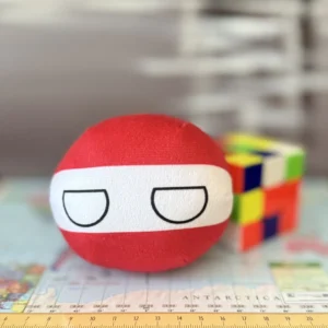 Austria Countryball plushie, front view