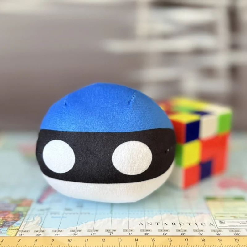 Estonia Countryball plushie, front view
