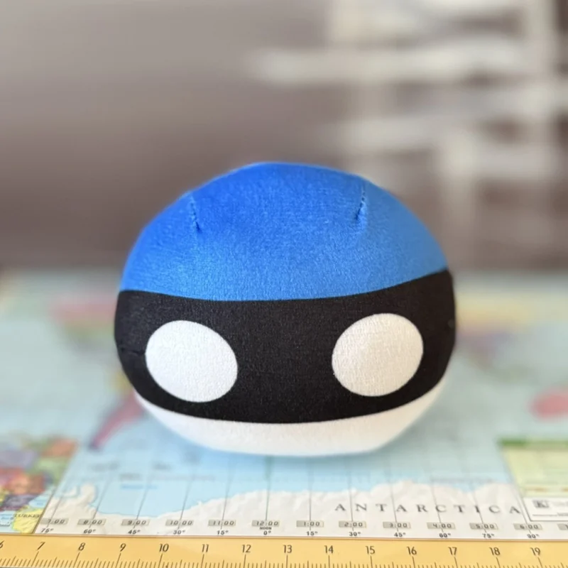 Estonia Countryball plushie, side view