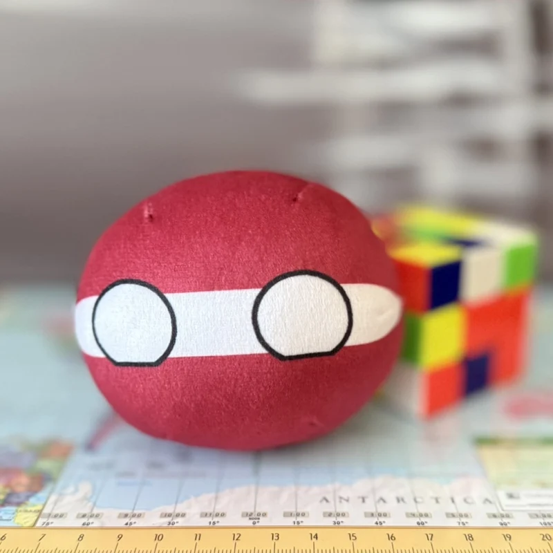 17-Latovia-4-inch-1 V2 Latovia Countryball plushie, front view