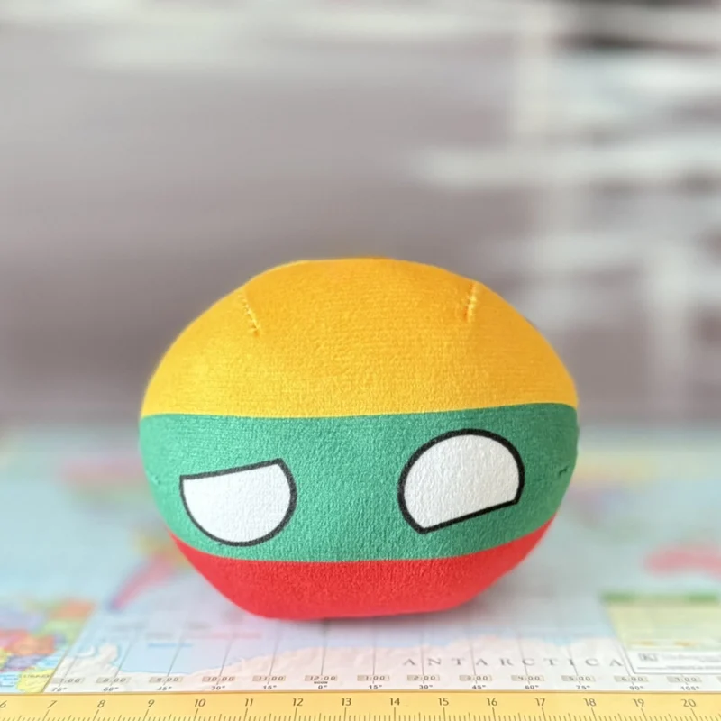 Lithuania Countryball plushie, side view