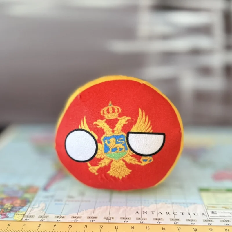 17-Montenegro-4-inch-2 V2 Montenegro Countryball plushie, side view