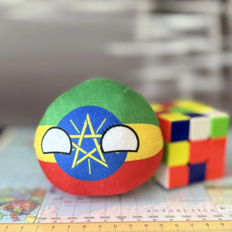 Ethiopia Countryball plushie, front view