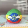 Ethiopia Countryball plushie, side view