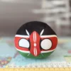 Kenya Countryball plushie, side view