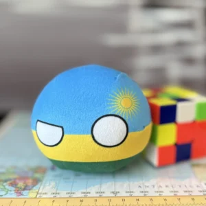 Rwanda Countryball plushie, front view