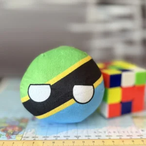 Tanzania Countryball plushie, front view