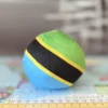 Tanzania Countryball plushie, back view
