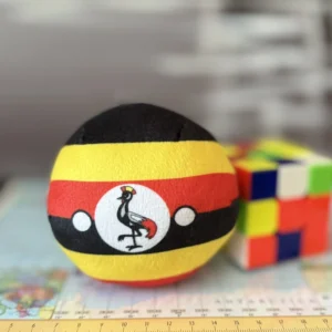 Uganda Countryball plushie, front view