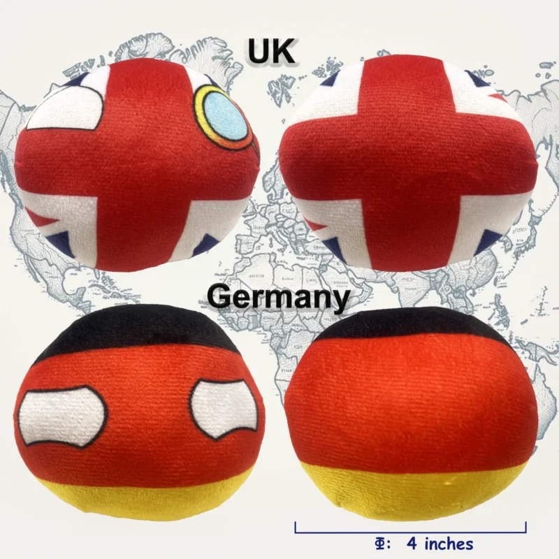 6PC: UK, Germany, Greece, Japan, Russia, Canada, arranged product view