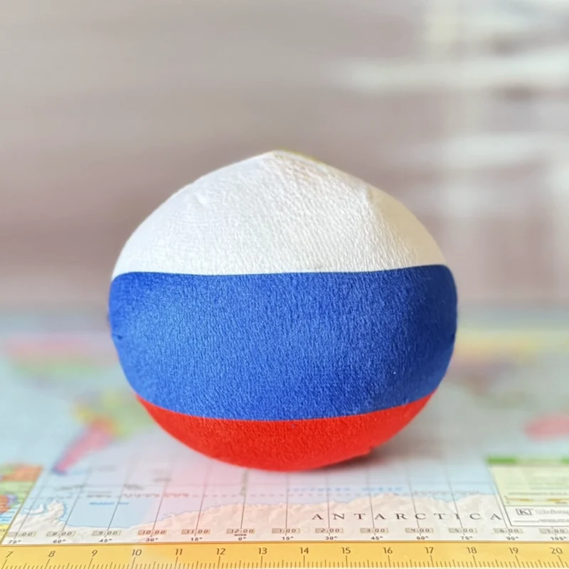Russian Empire Countryball plushie, back view