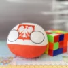 Rzeczpospolita Polska Countryball plushie, front view