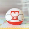 Rzeczpospolita Polska Countryball plushie, side view