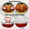 6PC: Soviet Union, East Germany, Rzeczpospolita Polska, Romania old, German Empire, Russian Empire, arranged product view