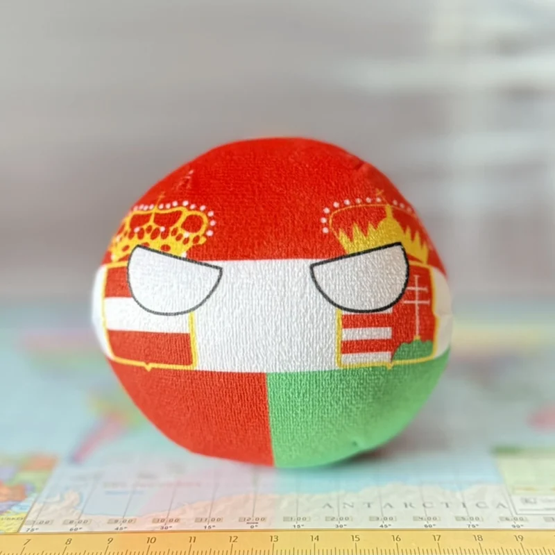 Austro Hungarian Empire Countryball plushie, side view