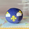 Kingdom of France Countryball plushie, side view