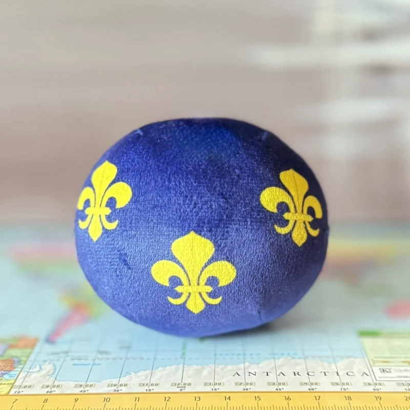 Kingdom of France Countryball plushie, back view