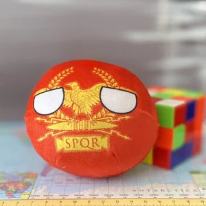 42-Rome-4-inch-1 V2 Rome Countryball plushie, front view