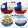 6PC: South Korea, Qatar, Malaysia, Thailand, Chile, Argentina, arranged product view